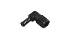 12025 - Female AN to Hose Barb 90 Degree Adapter, AN Size: -6; Barb Size: 5/16"