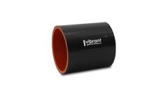 2708 - 4 Ply Silicone Sleeve Coupler, 2.25" ID x 3" Long - Black