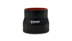 2772 - 4 Ply Silicone Reducer Coupler, 2.5" x 3" x 3" Long - Black